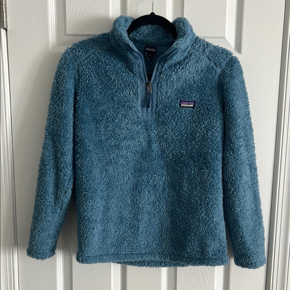 Patagonia Blue Kids los gato half zipper Fleece